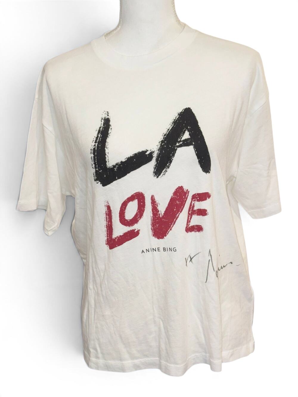 Anine Bing Cohen Tee LA Love Signed, Small NWT
